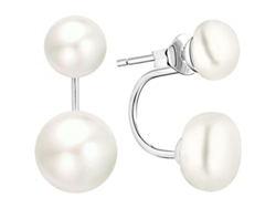 Pendientes de perlas dobles 2026 en plata de ley 925 con perlas de agua dulce de 7 mm/9 mm - Regalo ideal para mujer