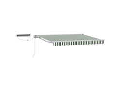 Vidaxl Toldo Retráctil Eléctrico Verde Y Blanco 3 X 2 M