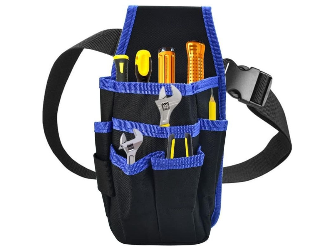 Bolsa De Herramientas Portátil Oxford 600d Para Electricistas Y Carpinteros Con Cinturón Ajustable.