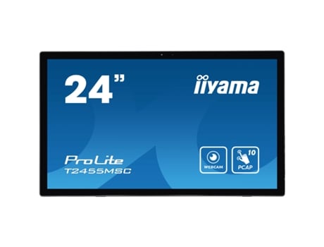 Monitor IIYAMA T2455MSC-B1 (Negro - Full HD - D-LED - 24" - 5 ms)