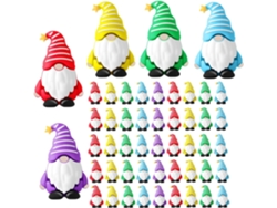 Figuritas Gnomos Jardín Pequeños 50 Piezas Figura Decorativa Pascua Patio Mesita Noche Escritorio Estantería |