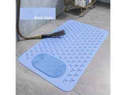 (azul) Alfombra De Baño Antideslizante De Pvc Con Nudo De Masaje, 0,8 Cm De Grosor, 2600 G/m²