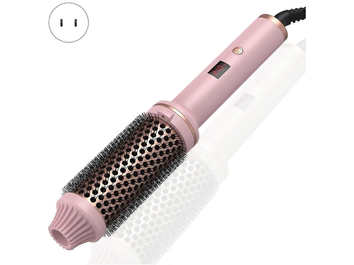 Cepillo térmico 3 en 1, rizador/plancha iónico con cerdas de nailon antiescaldaduras, eléctrico, Nostalgia88