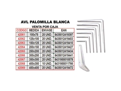 Avl palomilla blanca 250x200        1943-4 (caja 24 unidades)
