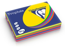 Papel CLAIREFONTAINE Copia, láser y chorro de tinta Trophée A4 80 g/m2 Color intenso (500 Hojas - Multicolor)