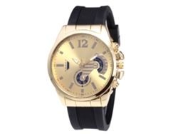 Reloj De Cuarta Pareja Unisex Con Correa De Silicona Oro Zhoulianfa