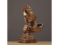 Suporte Para Garrafas De Vinho Em Resina Com Figura Abstrata Decorativa - Estátua Com Rosto