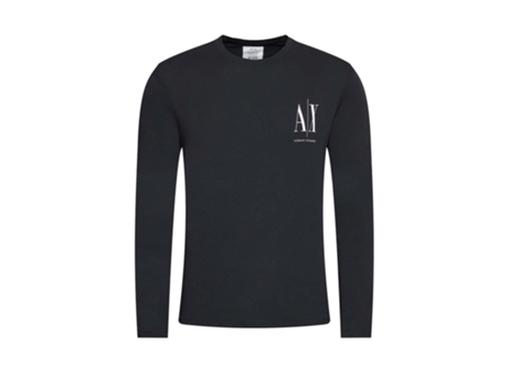 Camiseta ARMANI EXCHANGE Algodón Hombre (XL - Azul)