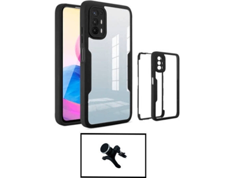 Kit Carcasa + Soporte Magnético Oppo A94 5G G4M Negro
