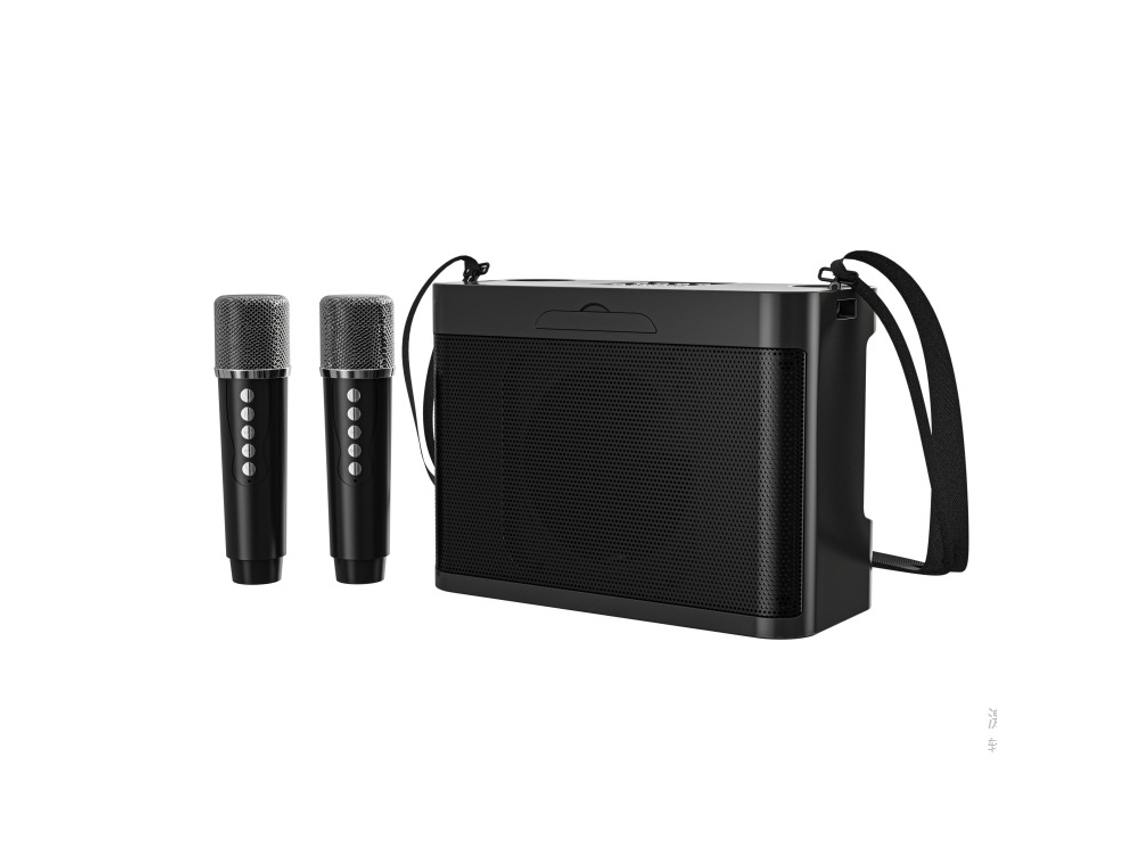 (negro) Altavoz Bluetooth Portátil Inalámbrico De Alta Potencia De 20 W Con Doble Micrófono