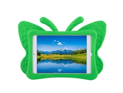 Funda protectora EVA 3D mariposa verde anticaída para iPad Mini 1/2/3/4 luz dorada
