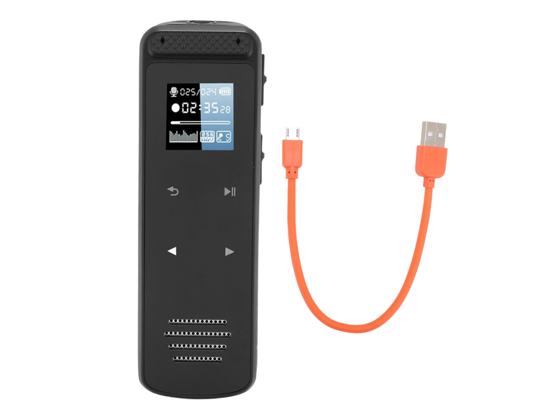 Grabadora De Voz Digital Profesional Con Reducción De Ruido Hd Y Grabación Activada Por Voz, 128 Gb, Para Clases, Reuniones Y Entrevistas.
