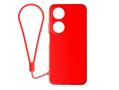 Funda AVIZAR para Honor X7b , Honor 90 Smart Silicona Semirrígida Tacto Suave Rojo