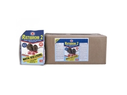Ratibrom 2 Isca Fresca Contra Ratos e Camundongos Caixa 10 kg 10 x 1 kg IMPEX EUROPA