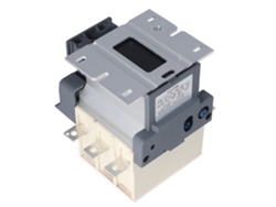 Contactor eléctrico de 185 A y 220 V con contactos de plata, núcleo de cobre y cubierta de policarbonato ignífugo.