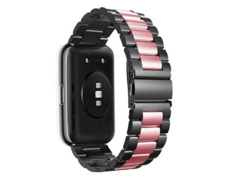 Correa Acero para Huawei Watch Fit 2 Negro y Rosa