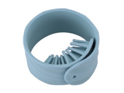 Pulseira de silicone 2026 com pente, massageador de cabelo giratório, ferramenta para desembaraçar os cabelos, azul