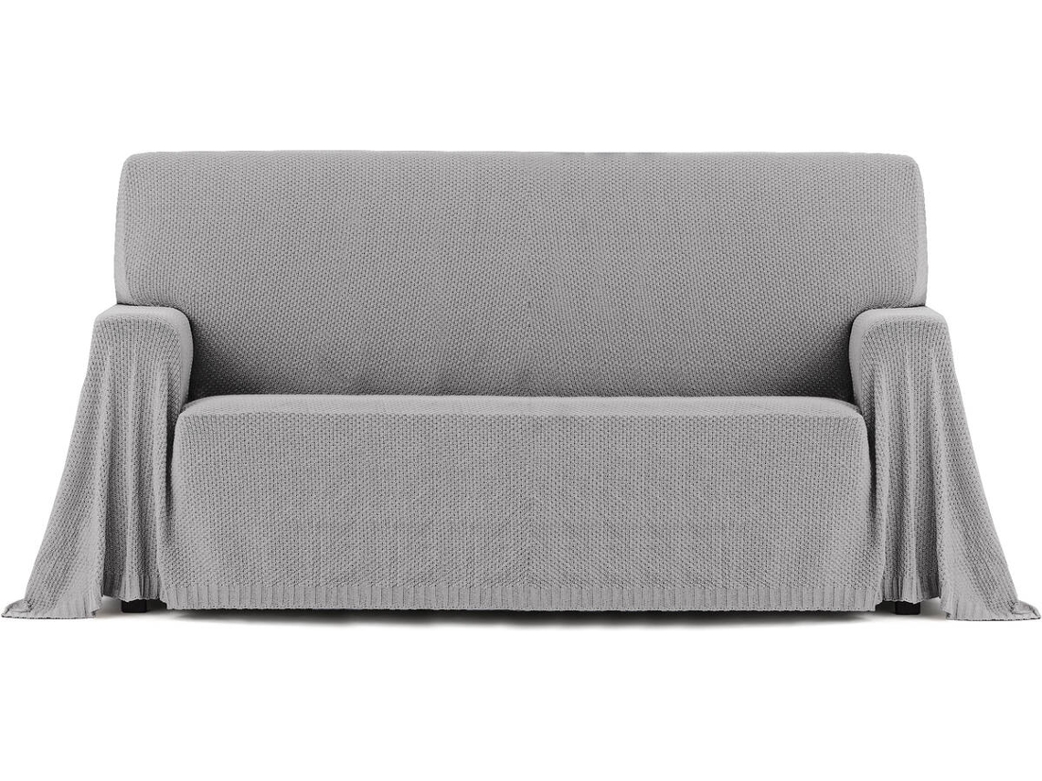 Plaid EYSA Cotonet (180 x 260 cm - Algodón - Gris Claro)