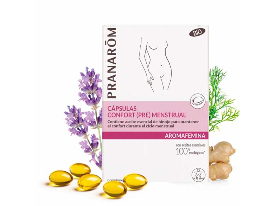 Cápsulas Pranarom para el Confort Menstrual (eco)* 30 Cápsulas