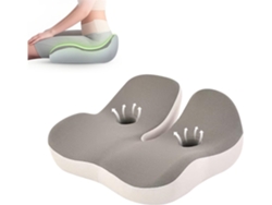 Cojín De Espuma Viscoelástica Para Asiento, Cojín Ergonómico Para Silla De Oficina Para Aliviar La Ciática, Gris Digitallab