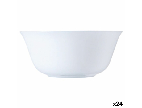 Bol Luminarc Carine Blanco Vidrio (12 cm) (24 Unidades)