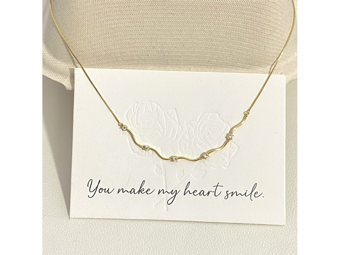 (oro) Plata S925, Patrón Irregular De Ondas De Agua Con Diseño De Circonita Cúbica, Una Gargantilla De Estilo Collar De Alta Gama.