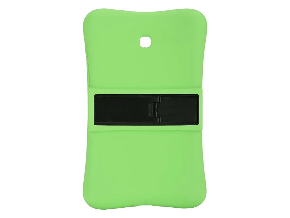 Funda a prueba de golpes con soporte ajustable para Samsung Pad P3200 (Verde)