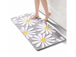 TRUYUETY Tapete Banheiro 60x120 Cm (flores)