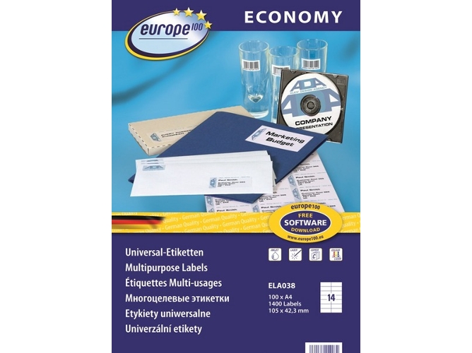 Etiquetas de impresora AVERY ELA038