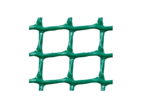MALLA PLASTICA CUADRADA 2x2 cm VERDE 1x25 m