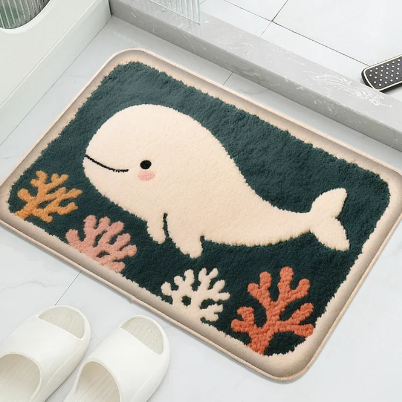 (estilo 5 40x60cm) Alfombra De Baño Con Bonito Diseño De Dibujos Animados, Suave Y Cómoda.