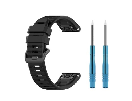 Correa Smartwatch Para Garmin Fenix 7 / Epix 22Mm Negra VENISYMLIS