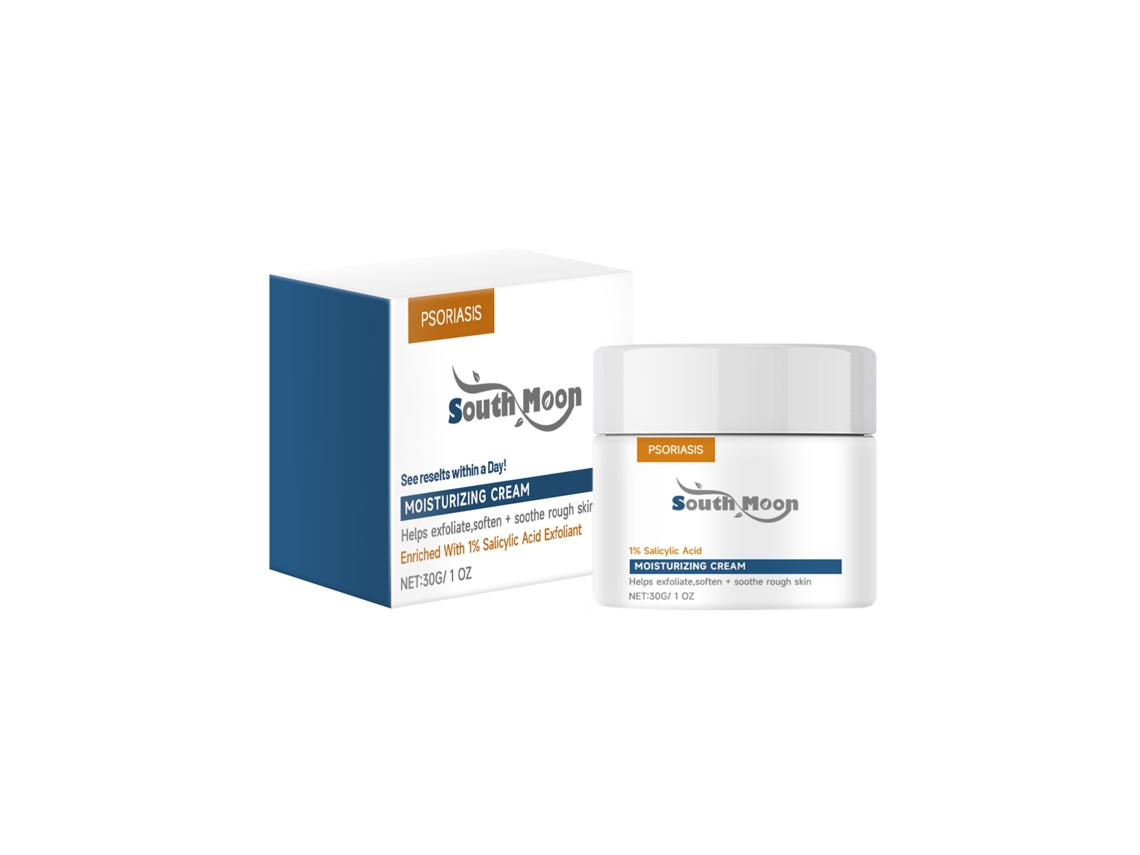 La crema South Moon alivia la psoriasis, el picor y el enrojecimiento.
