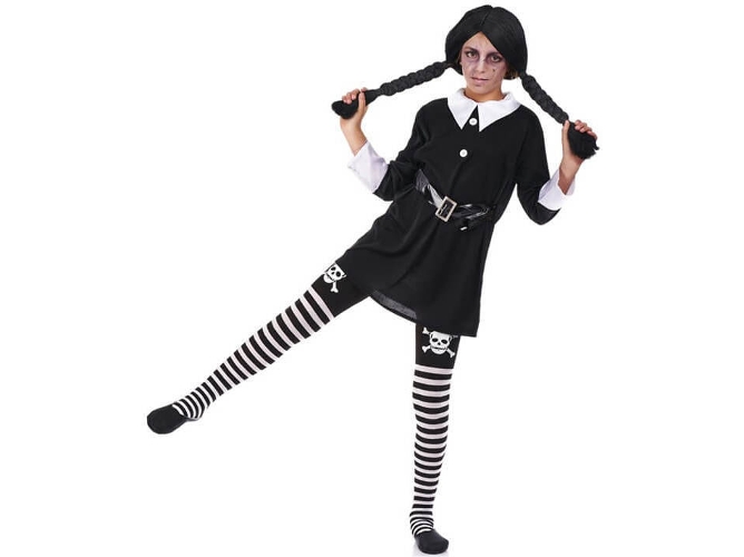 Disfraz de Niña DISFRAZZES Niña Tenebrosa (Talla: 8 a 10 años)