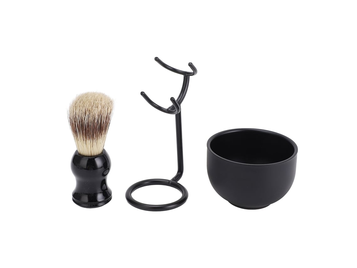 Set De Cepillo De Afeitar 3 En 1 Con Taza Y Soporte Para Hombres