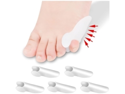 Juego De 6 Separadores De Dedos De Gel Suave Para Aliviar El Dolor Y Proteger Contra Callos Y Ampollas.