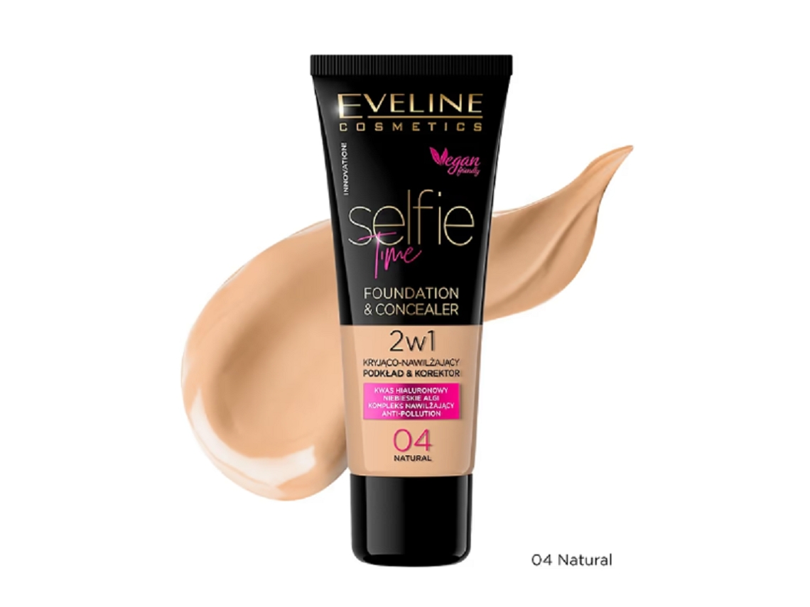 Eveline Selfie Time Base y Corrector 2 en 1 N.° 04 Natural 30 ml Eveline Cosmetics