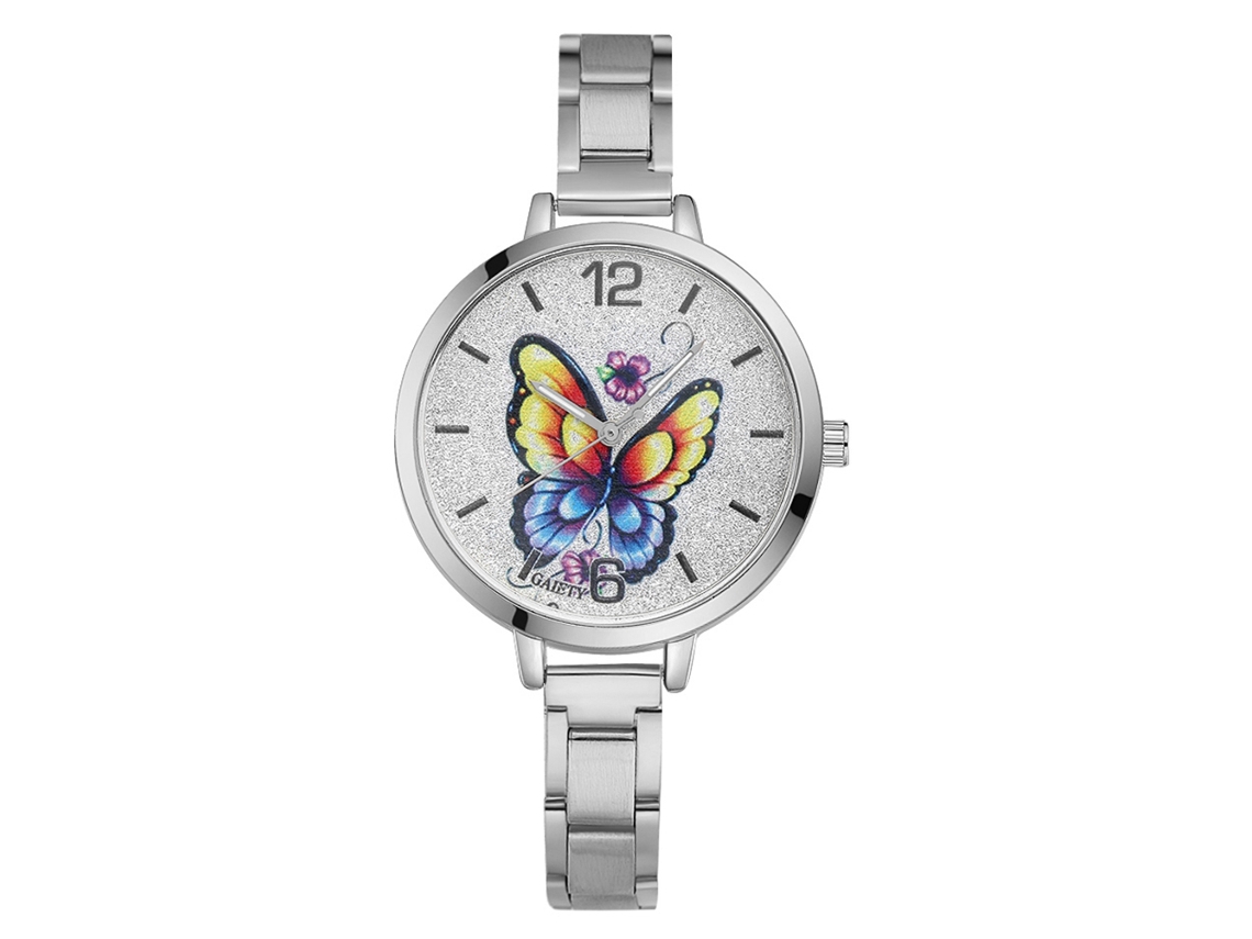 Relógio De Pulso Feminino Zivok Luxury Com Strass Brilhante Dial Quartzo Cerâmica Aço
