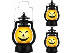 Luces De Halloween, Lámpara Led Portátil Con Forma De Calabaza De Halloween, Incluye 3 Pilas, Para El Hogar, Bar O Escuela.