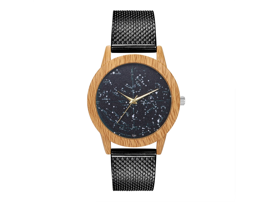 Reloj De Cuarzo Analógico Para Hombre Mujer Zhoulianfa De Moda Negro
