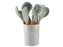 Juego De Utensilios De Cocina De Silicona: Duradero Y Versátil JEIIBRZUI