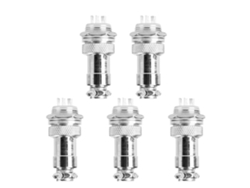 5 Piezas/conjunto Conector De Enchufe Aviónico De Panel Metálico Gx16 7 Pines Macho/hembra (7pin)
