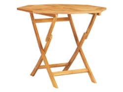 Mesa de jardín LOVELY HOME plegable de madera de teca maciza (85 x 85 x 76 cm)
