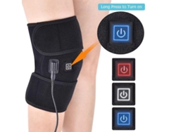 Joelheira elétrica aquecida, recarregável via USB, para alívio da dor, terapia de calor, adesivo para perna, 1 unidade