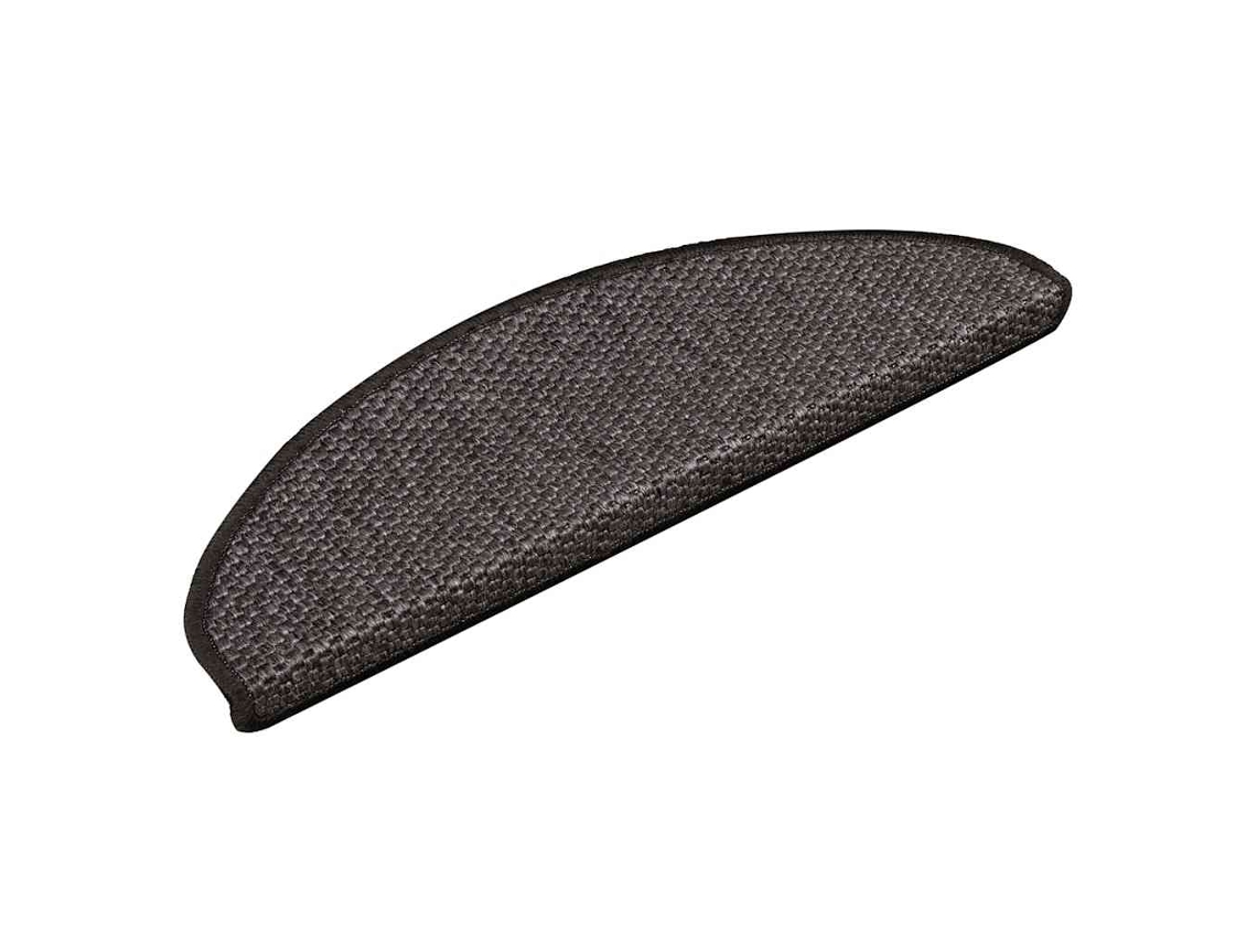 Alfombra Autoadhesiva Escalera Sisal 30 Uds 65x21x4cm Antracita
