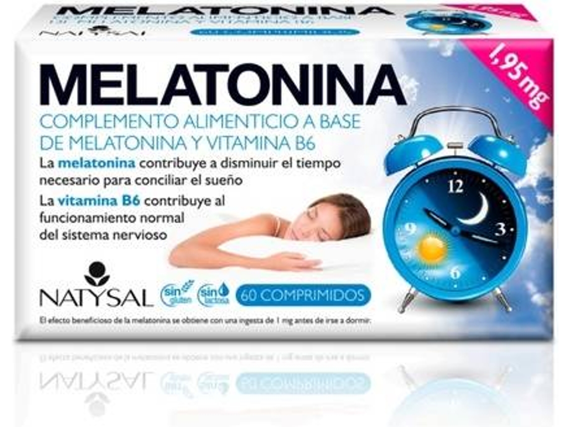 Complemento Alimentar NATYSAL Melatonina (60 comprimidos de 1.95mg)