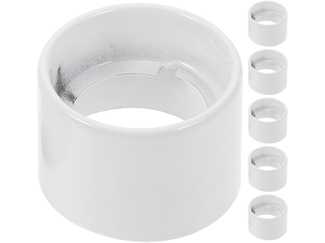Juego De 6 Anillos De Fijación Roscados Para Casquillos E26 Y E27, Para Cristal.