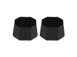 2 Protectores De Silicona Negra Para La Punta De Raquetas De Tenis Y Ráquetbol.