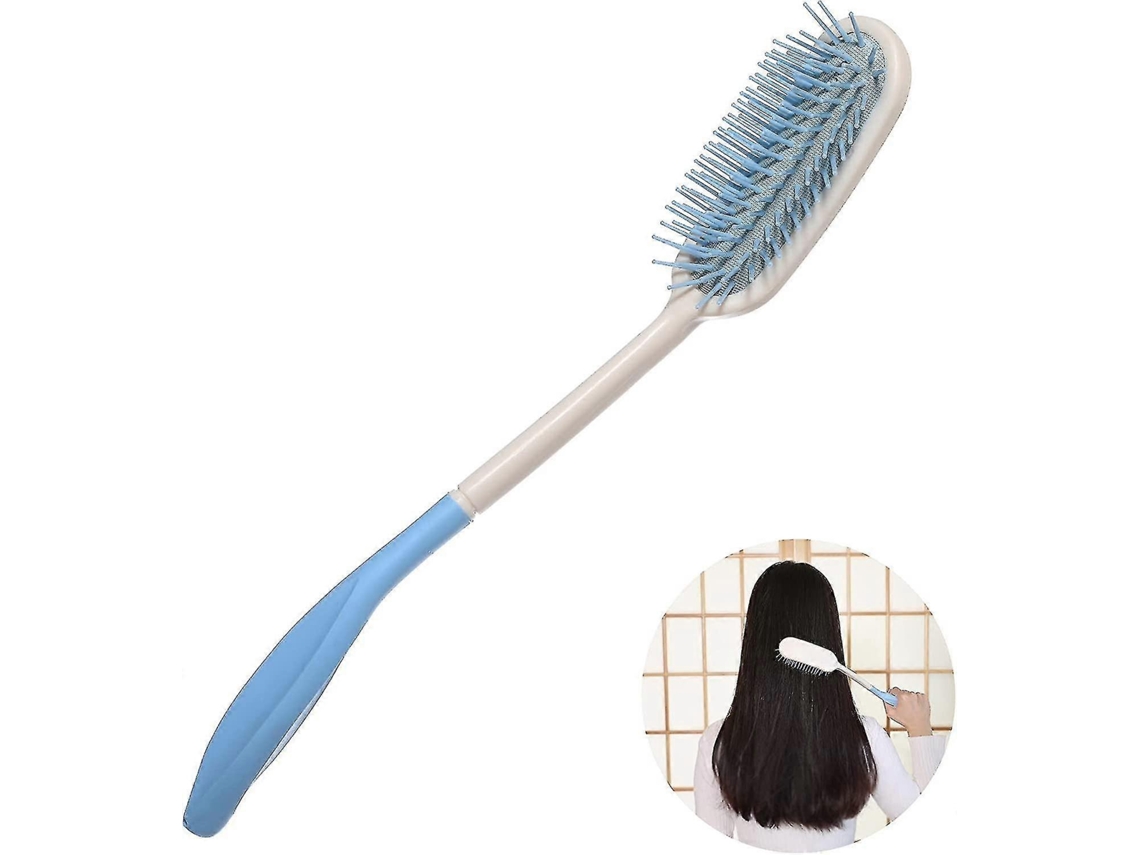 Cepillo para el cabello de 35 cm (14 pulgadas) con mango largo y suave, ideal para personas mayores y personas con discapacidad.