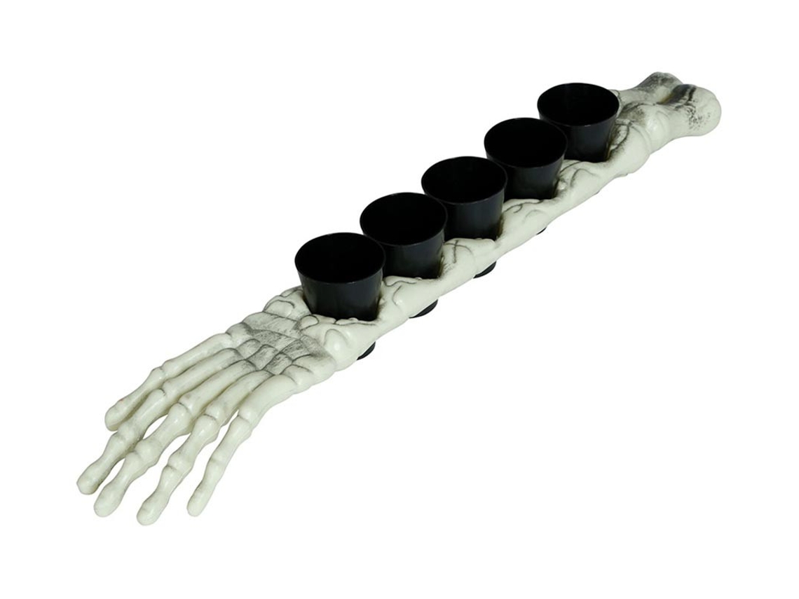 Brazo Esqueleto 50 cm con 5 Vasitos